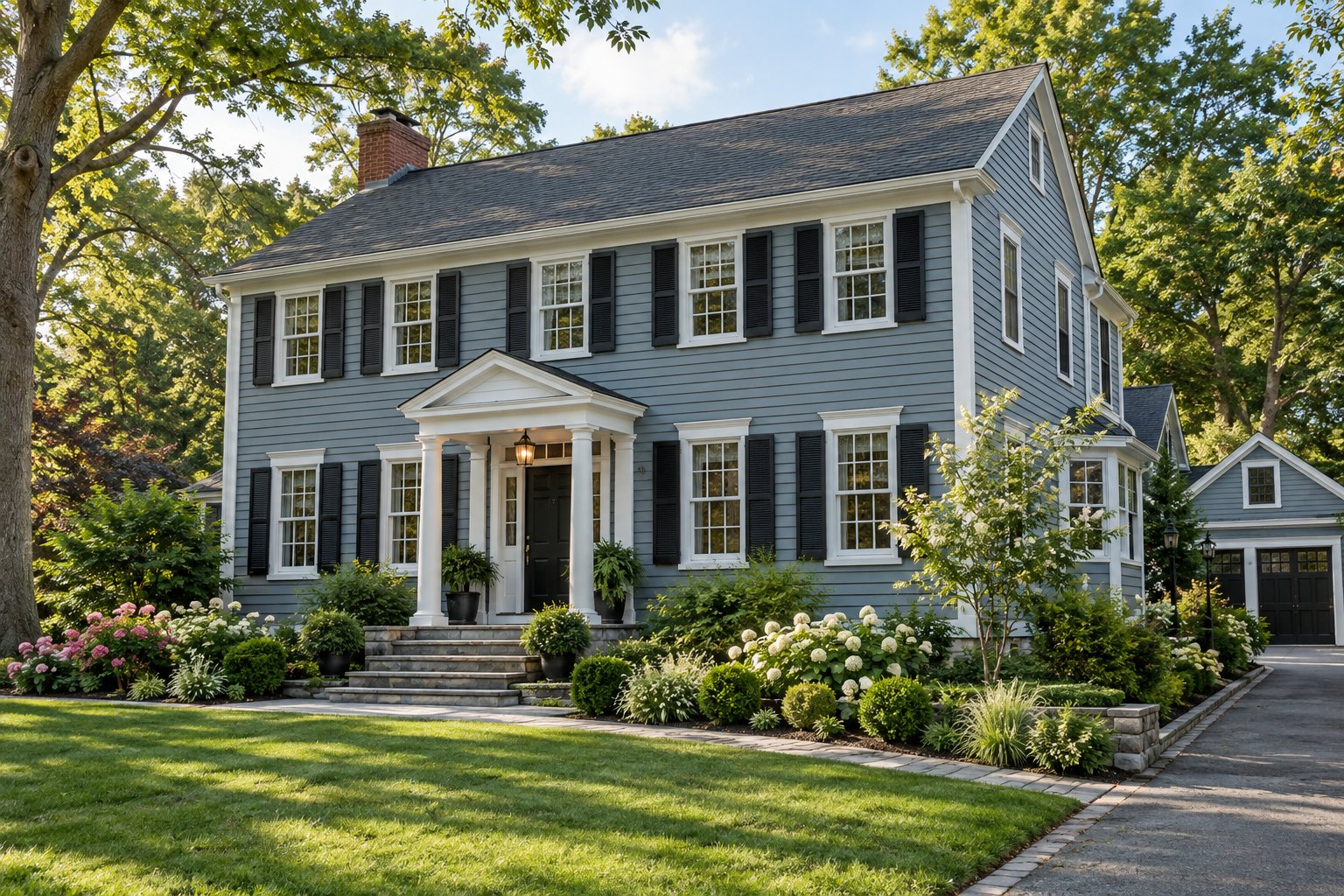 AI-generated exterior design inspiration for home improvements