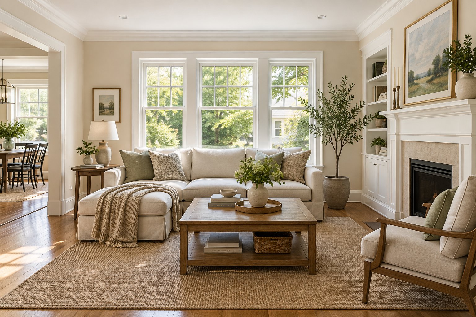 AI-generated interior design inspiration for home improvements